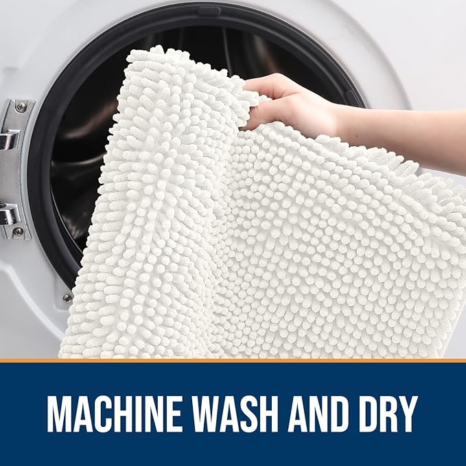 OLANLY Dog Door Mat for Muddy Paws 47x17, Absorbs Moisture and Dirt, Absorbent - Image 5