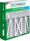 Filterbuy 21x21.5x5 Air Filter MERV 8 Essential Dust & Allergy Defense by Filterbuy