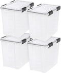 IRIS USA WeatherPro 32 Qt Storage Bins by IRISUSA