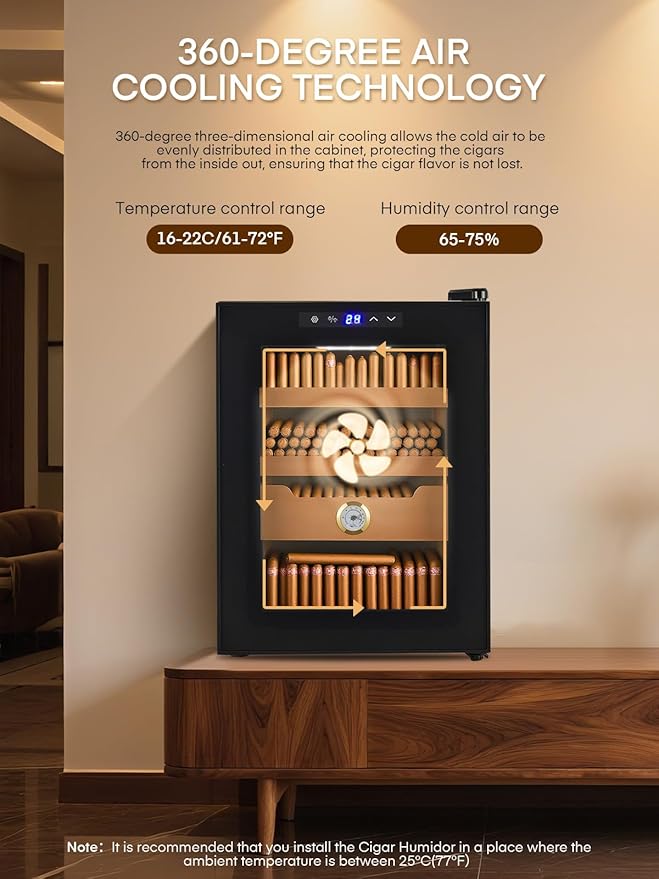 FOHERE Cigar Humidor Electric 33L - Image 4