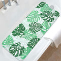 Tropical Leaves Bathtub Mat Non Slip, Boho Bath Tub Mat Baby Bath Mats by Unknown