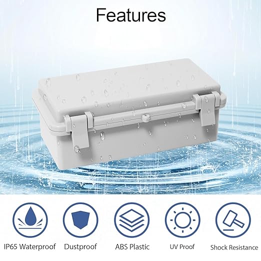 Junction Box ABS Plastic IP65 Waterproof Dustproof Universal Electrical - Image 3