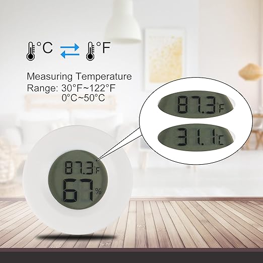 4pcs Mini Hygrometer Thermometer Digital LCD Monitor Indoor/Outdoor Humidity - Image 3
