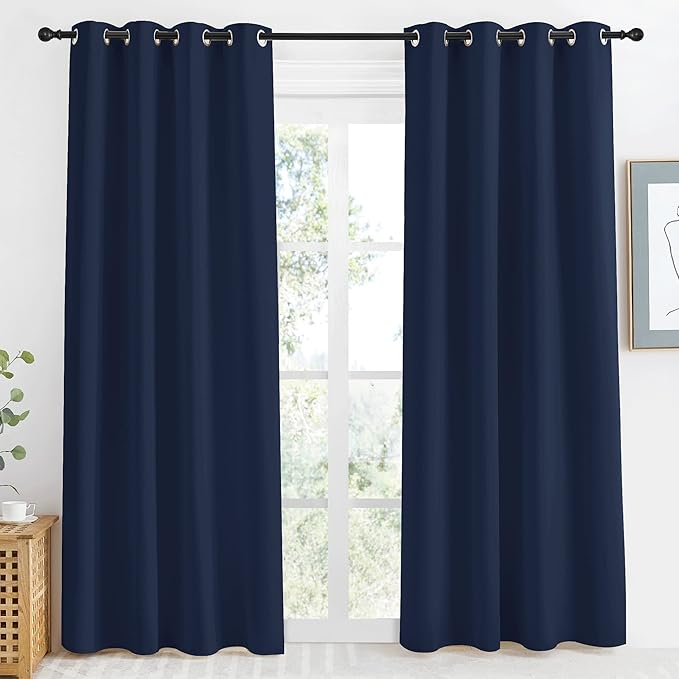 NICETOWN Blackout Curtain Panel, 55 inches Wide by 86 inches Long, Light by NICETOWN