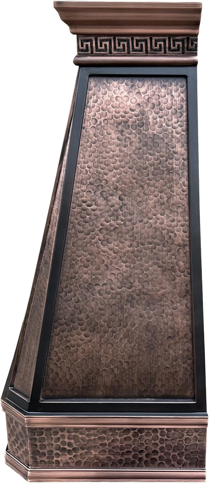 CT Copper Tailor Copper Vent Hood Wall Mount, 1260 CFM Exhaust Fan, Stainless - Image 4