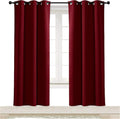 NICETOWN Christmas Red Blackout Window Christmas Curtain by NICETOWN