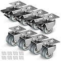 2 inch Swivel Caster Wheels Set of 8 Heavy Duty Casters by HOLKIEUSA