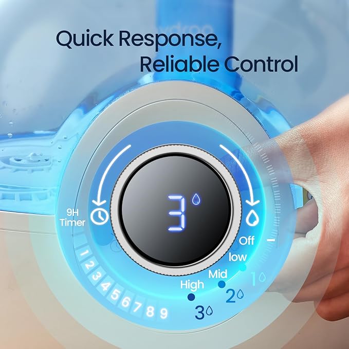 raydrop 2.2L Humidifiers for Bedroom, Cool Mist Humidifiers - Image 3