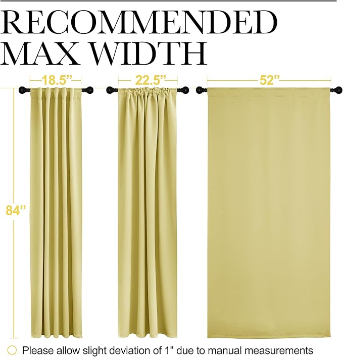 NICETOWN Blackout Curtain Panels - Image 7