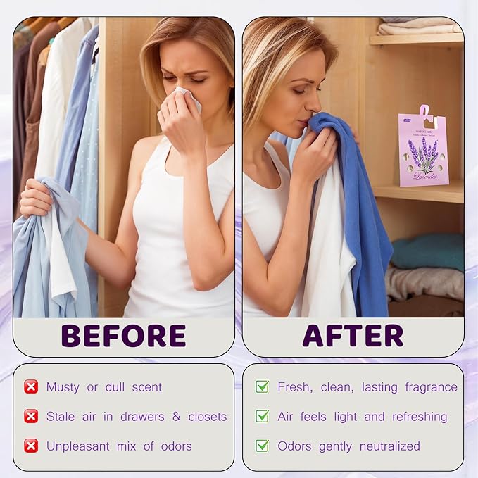 13Packs Lavender Scented Sachets, Fragrance Sachet Bags - Image 3