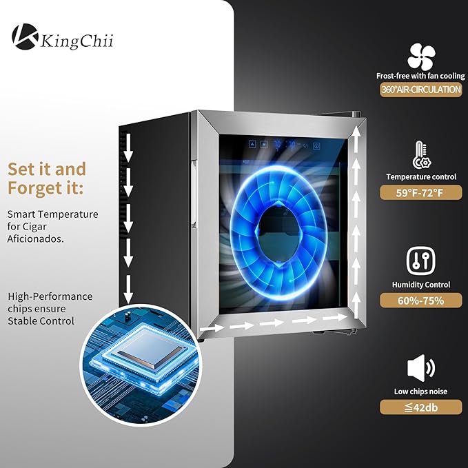 KingChii Upgrade 50L Temperature & Humidity Control Cabinet, Built-in - Image 2