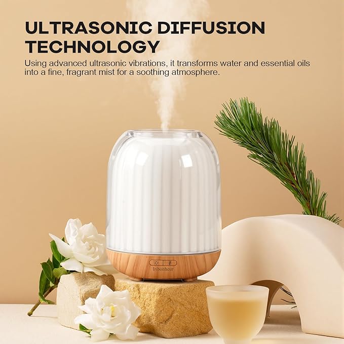 Essential Oil Diffuser with Night Lamp | 120ml USB Portable Aroma Diffuser with - Image 5