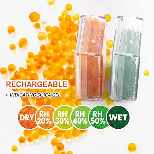 Silica Gel Canister, 45 Gram 6 Packs Hard Plastic Silica Gel Desiccant Canister - Image 4