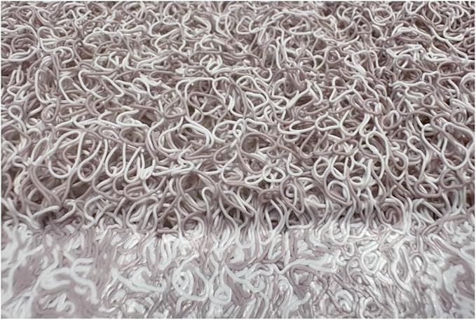 Non Slip with Suction Cups Loofah Bathmat 27"x15" & 29.5"X16.9", PVC Loofah - Image 3