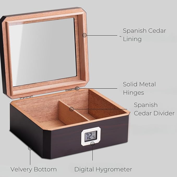 Woodronic Cigar Humidor for 50 Counts - Image 2