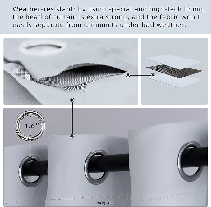 Water Proof Outside Curtains - Image 3
