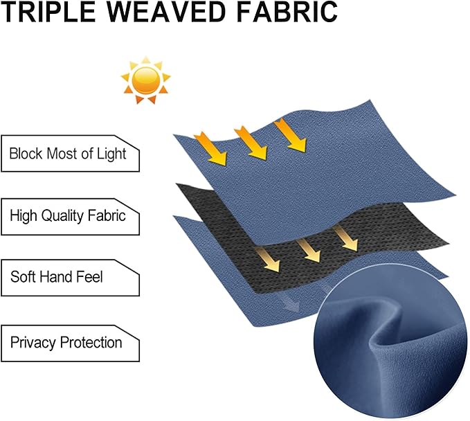 DWCN Curtains for Sliding Glass Doors, Extra Wide Curtains, Room Divider - Image 3