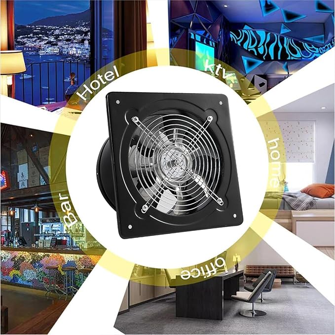 4 inch Exhaust Fan Metal Iron Ventilation Extractor, Silence - Image 8