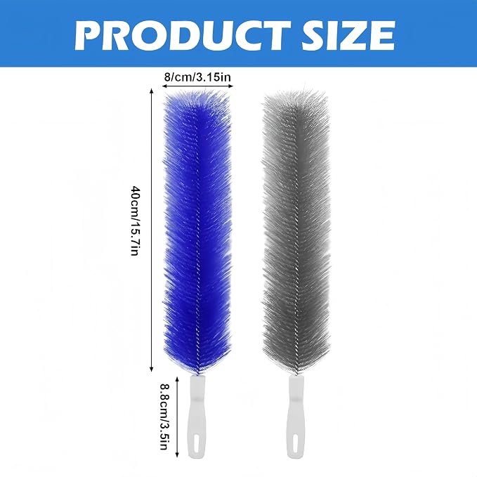 Bendable Microfiber Head, 2026 Upgraded Fan Cleaner Brush Reusable Dust Remover - Image 2