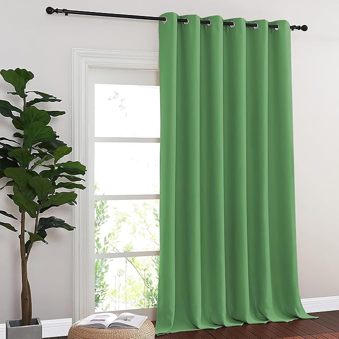 NICETOWN Blackout Sliding Glass Door Curtains, Room Darkening Thermal Insulated - Image 2