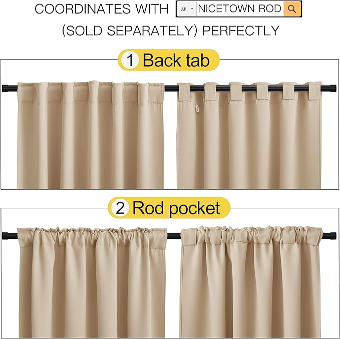 NICETOWN Blackout Curtains - Image 3