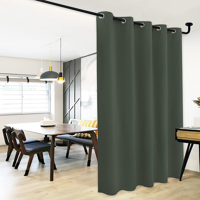 NICETOWN Dark Mallard Bedroom Blackout Curtain Panel, 1 Panel, 70 x 84 inch by NICETOWN
