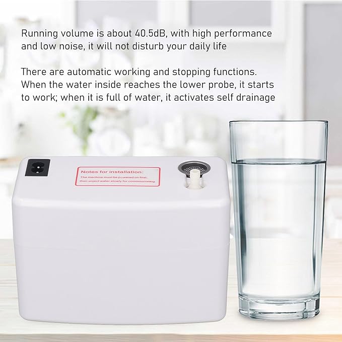 Condensate Pump, US 110V 60HZ Low Noise 200ml Water Tank Safety Switch HVAC - Image 2