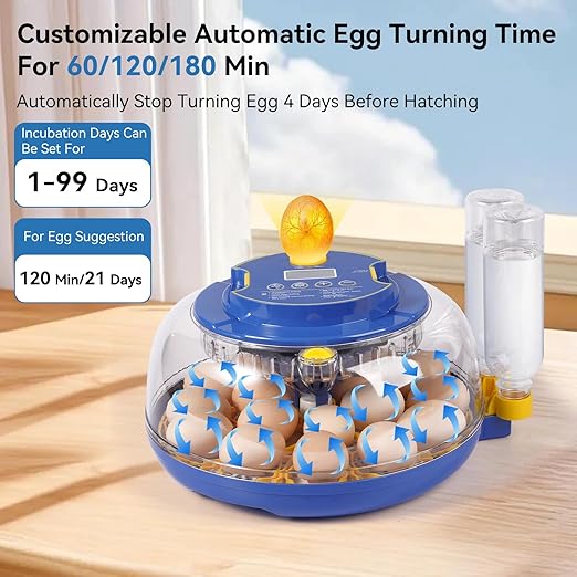 18 Egg Incubators for Hatching Eggs, Chicken Egg Incubator - Image 2