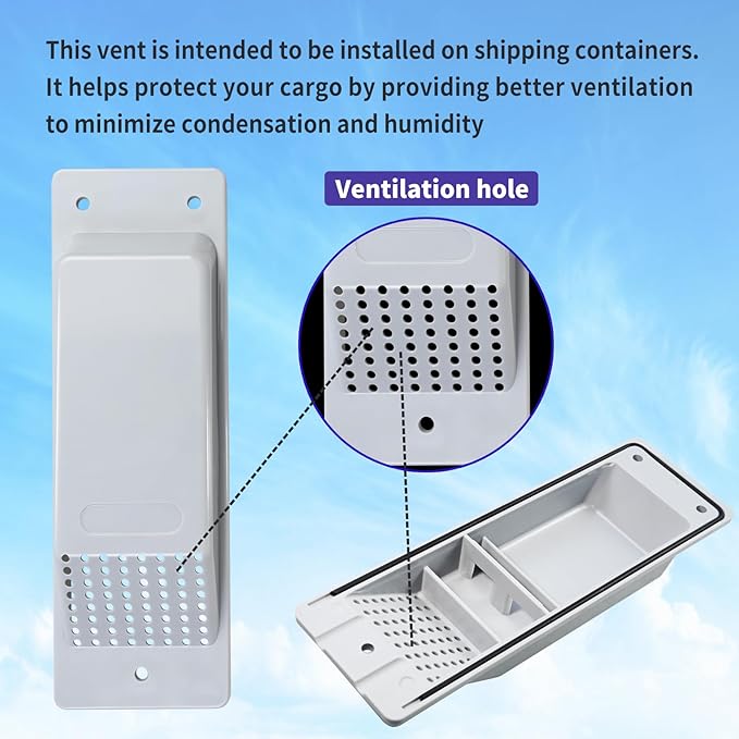 8 Pack Shipping Container Air Vent, Cross Flow Ventilation - Image 3