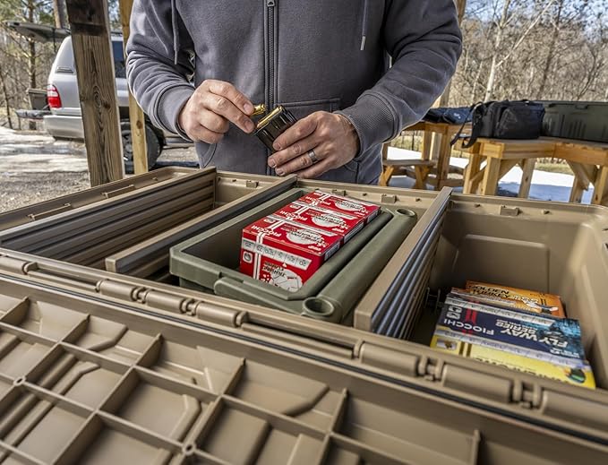 MTM ACDC50, Divided Ammo Crate Utility Box, Water Resistant, Ammo Storage Box - Image 3