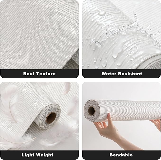 3D Wall Panels Peel and Stick – 23.82"x110" PVC Faux Texture, Self Adhesive - Image 6