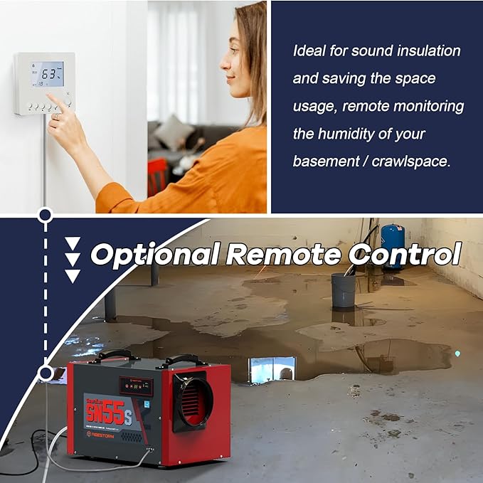 Abestorm Crawl Space Dehumidifier 120Pint Commercial Basement, Industrial Under - Image 3