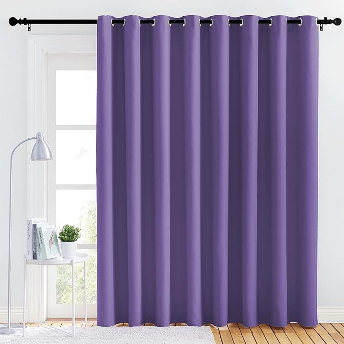 NICETOWN Lower Noise Room Divider Curtain Screen Partitions, Lilac Purple by NICETOWN