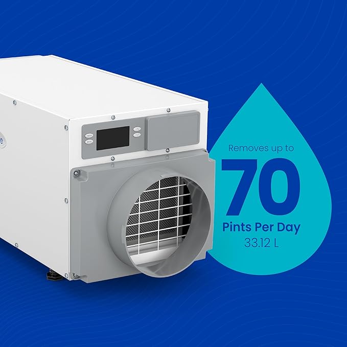 AprilAire E070 Pro 70-Pint Crawl Space Dehumidifier + Model 76 Wall Mount - Image 7