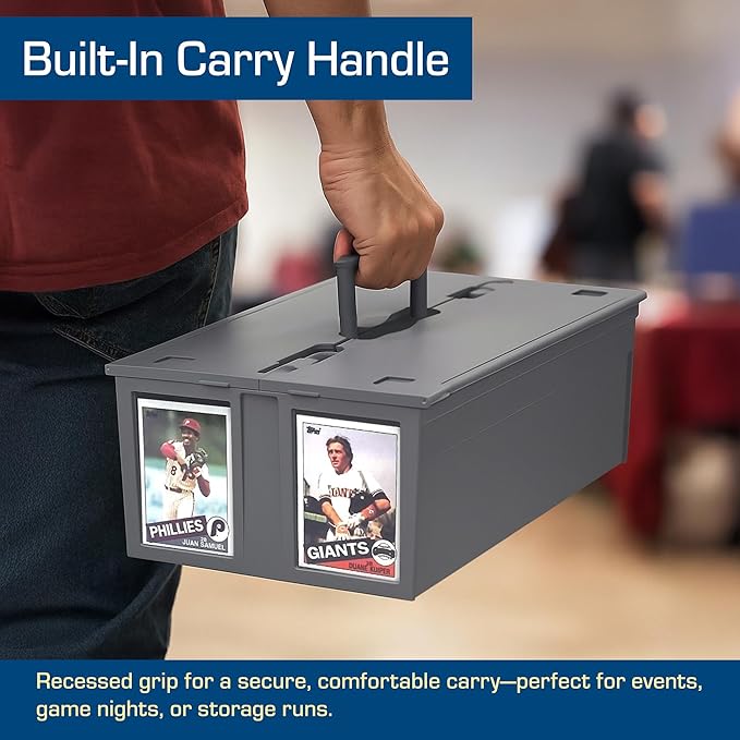 BCW Collectible Card Bin – | Holds up to 1600 Cards | Plastic Storage Box - Image 7