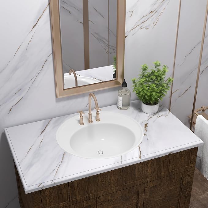 Gold White Marble Countertop Self Adhesive Covering Waterproof Granite Contact - Image 9