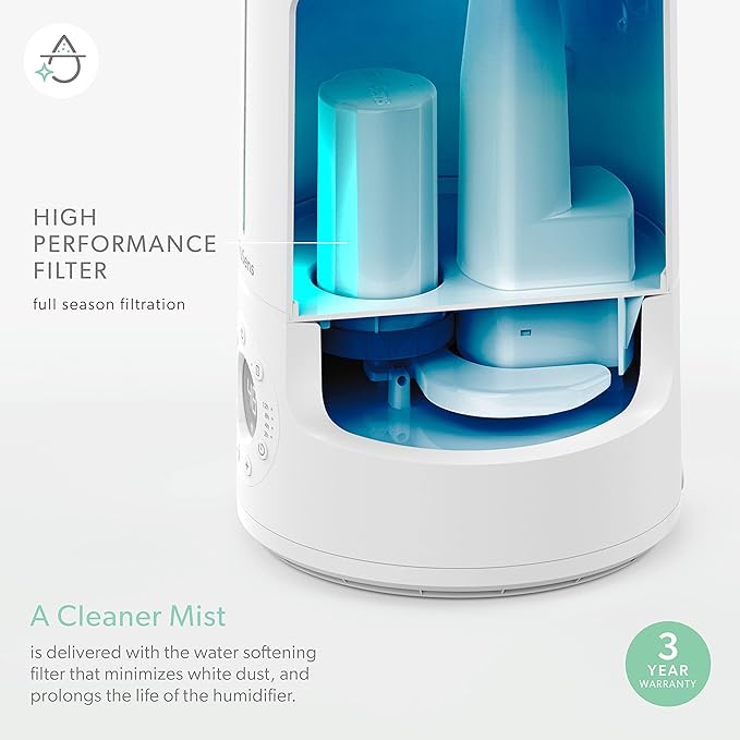 TruSens Clean Mist Ultrasonic Humidifier, Large 5L Tank, Humidity Sensor - Image 5