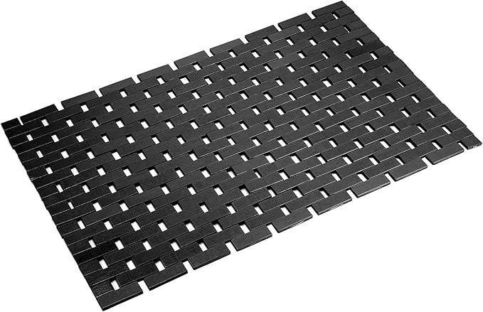 Bamboo Bath Mat Bathroom Rugs Floor Wood Shower Bathtub Waterproof Non Slip by Fovlaurs