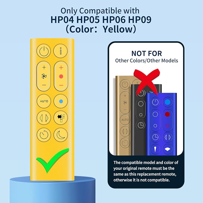 New Replace Remote Control fit for Dyson HP04 HP05 HP06 HP09 Y406 Purifying Fan - Image 2