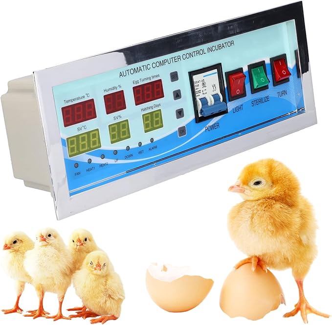 XM-18G Egg Incubator Controller Intelligent Six-Screen Six-Display Temperature by Tissting