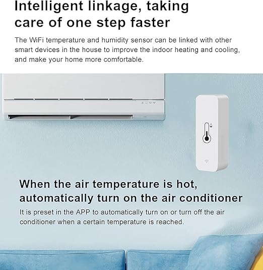 WiFi Temperature Humidity Sensor Smart Hygrometer Thermometer Sensor - Image 7