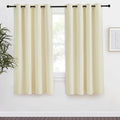 NICETOWN Beige Blackout Curtain 57 inch Length, W55 x L57 Inch, 8 Grommets Top by NICETOWN