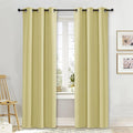 NICETOWN Curtain Blackout Drape Panel, Single Panel, 42 x 84 inch, Paler Yellow by NICETOWN