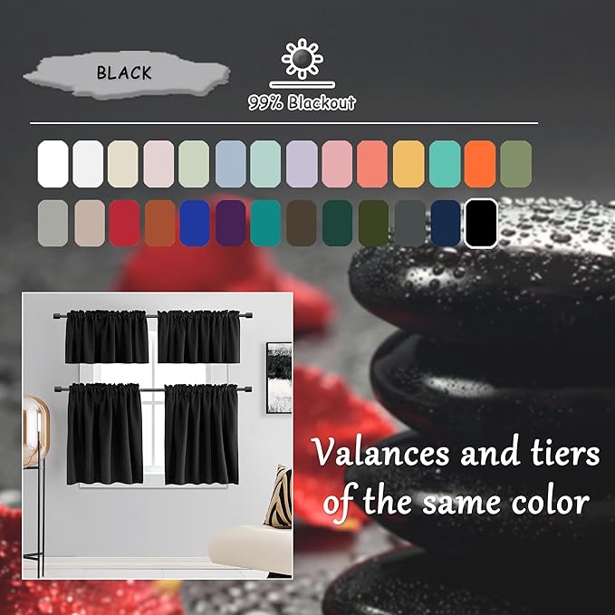 DONREN Patio Blackout Curtain Panels - Image 3