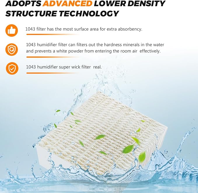 Blutoget 1043 Humidifier Wick Filter Compatible - Image 3