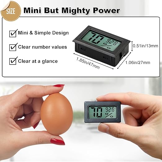 Humidity Gauge, Newlight66 Digital Hygrometer Indoor Outdoor Hygrometer - Image 3