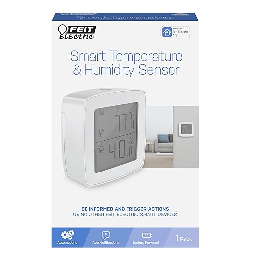 Feit Electric Smart Indoor WiFi Temperature and Humidity Sensor - Image 3