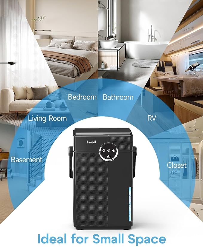 Small Dehumidifier with Drain Hose, Portable Dehumidifier - Image 8