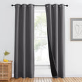 NICETOWN Grey Full Shade Curtain Panel, Energy Smart & Noise Blocking Out by NICETOWN