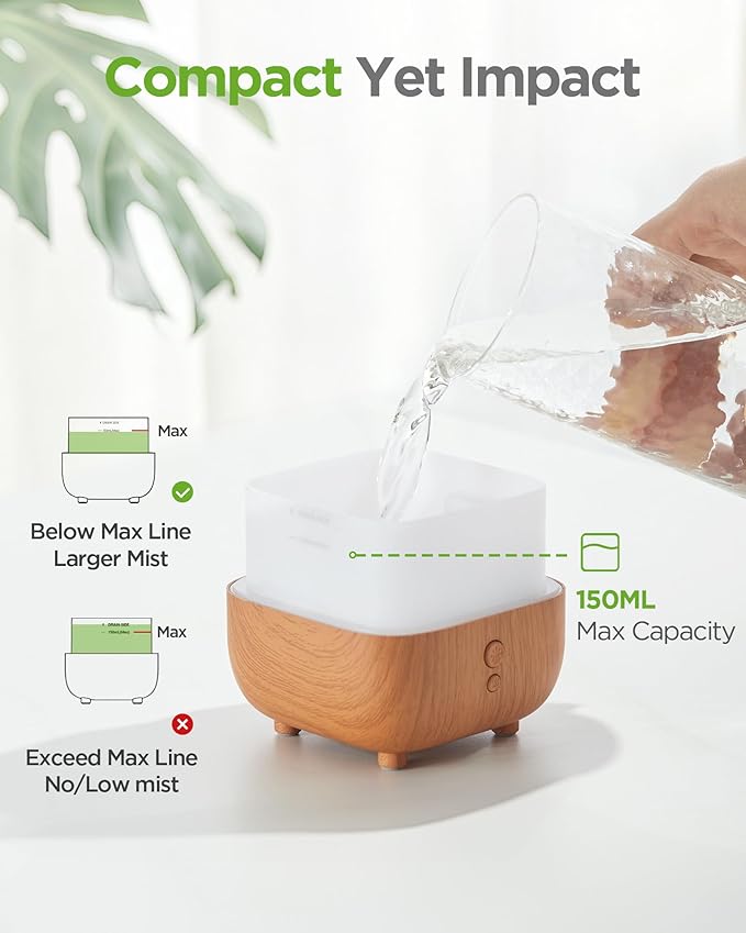 InnoGear 150ml Essential Oil Diffuser, 5-in-1 Diffusers - Image 9